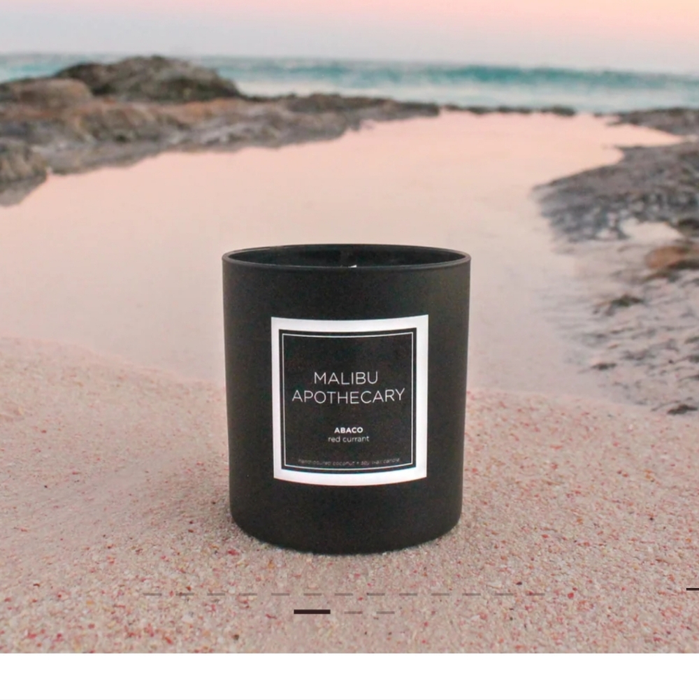 MALIBU APOTHECARY Abaco Red Currant Matte Black Candle